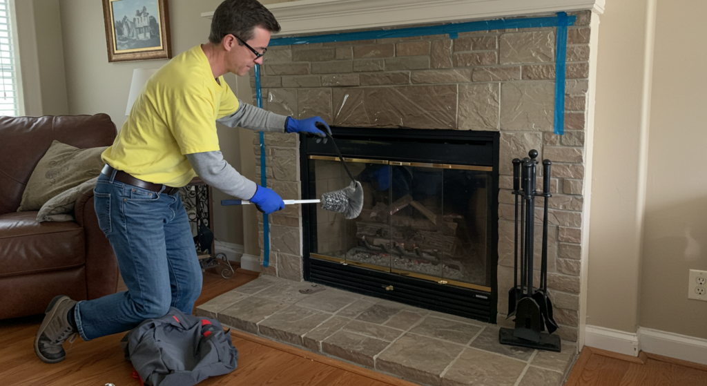chimney cleaning Seal Up The Fireplace