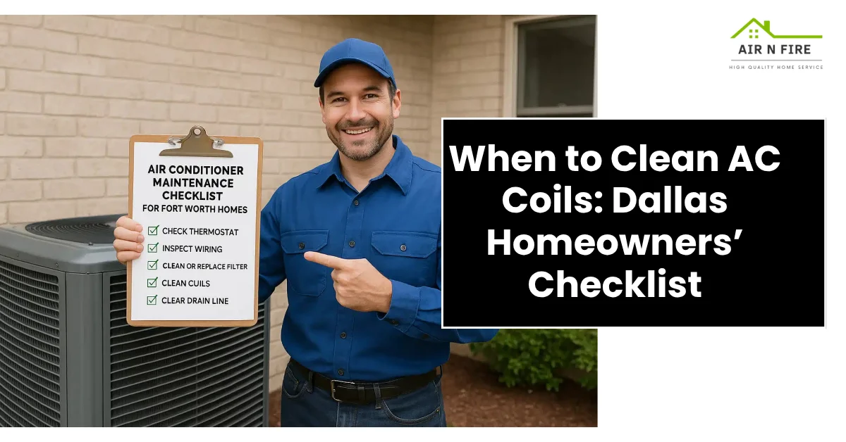 When to Clean AC Coils: Dallas Homeowners’ Checklist