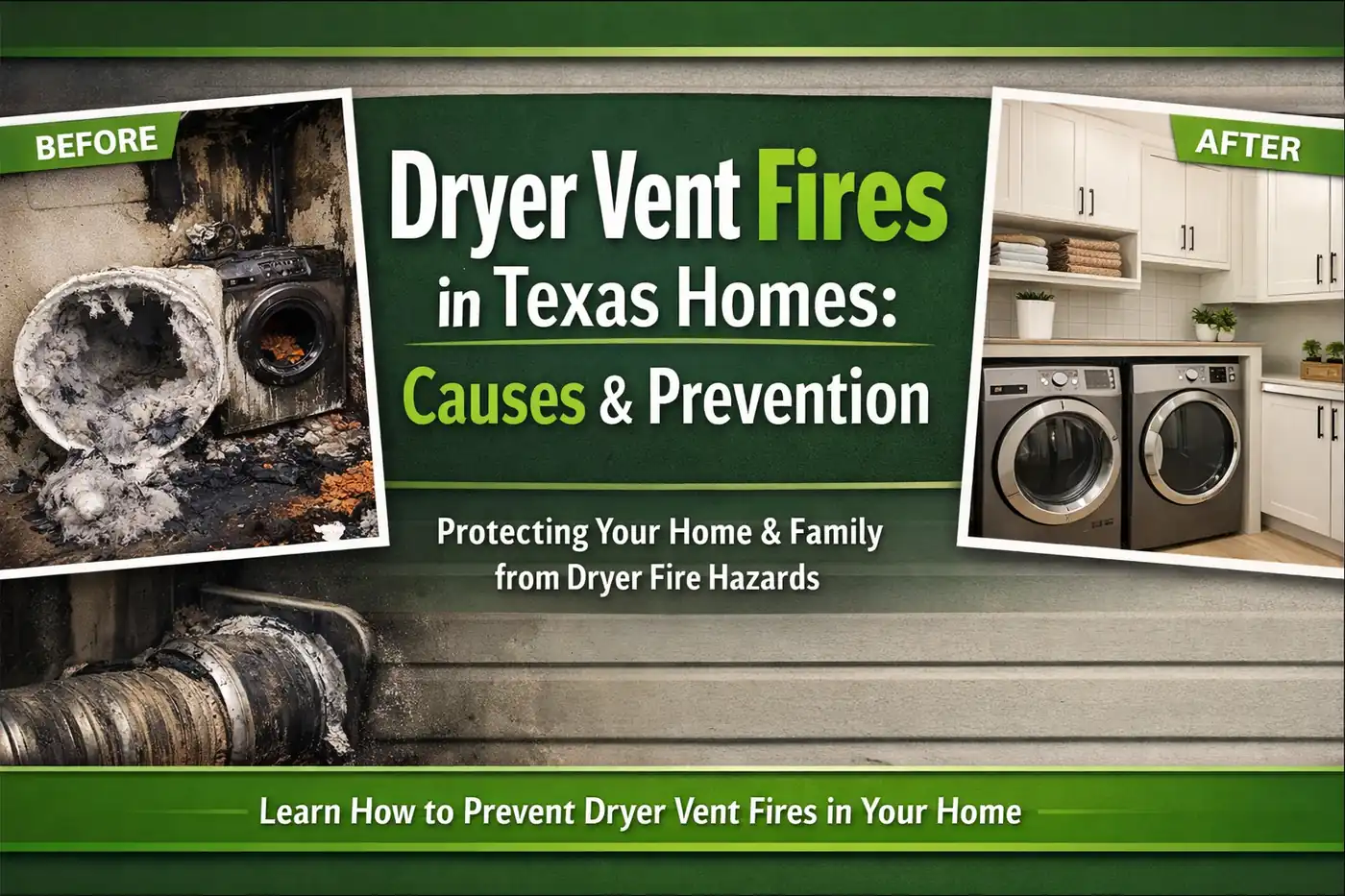 Dryer Vent Fires Texas Homes: Causes, Warning Signs & Prevention Tips