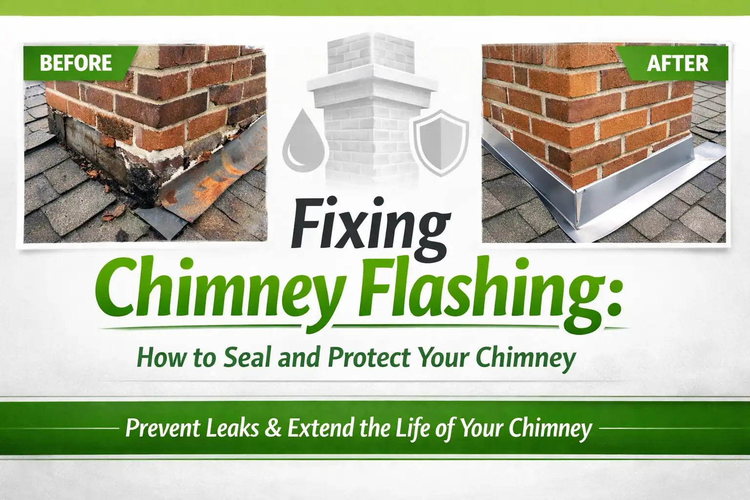 Fixing Chimney Flashing: How to Seal and Protect Your Chimney
