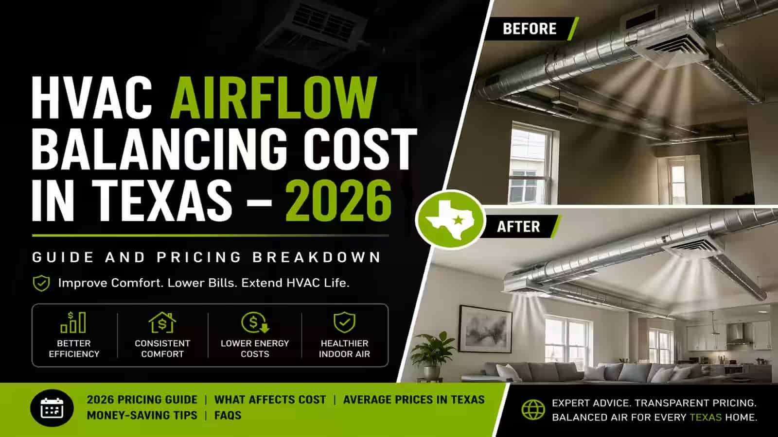 HVAC Airflow Balancing Cost in Texas – 2026 Guide And Pricing Breakdown