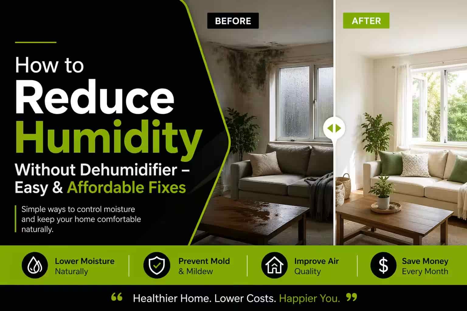 How to Reduce Humidity Without Dehumidifier – Easy & Affordable Fixes
