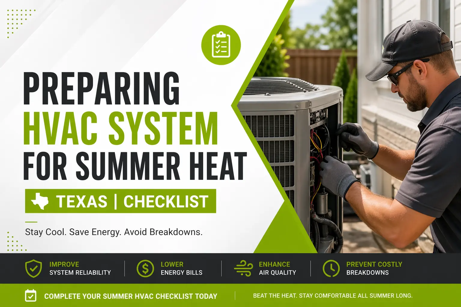 Ultimate Checklist to Prepare Your HVAC for Texas Summer Heat