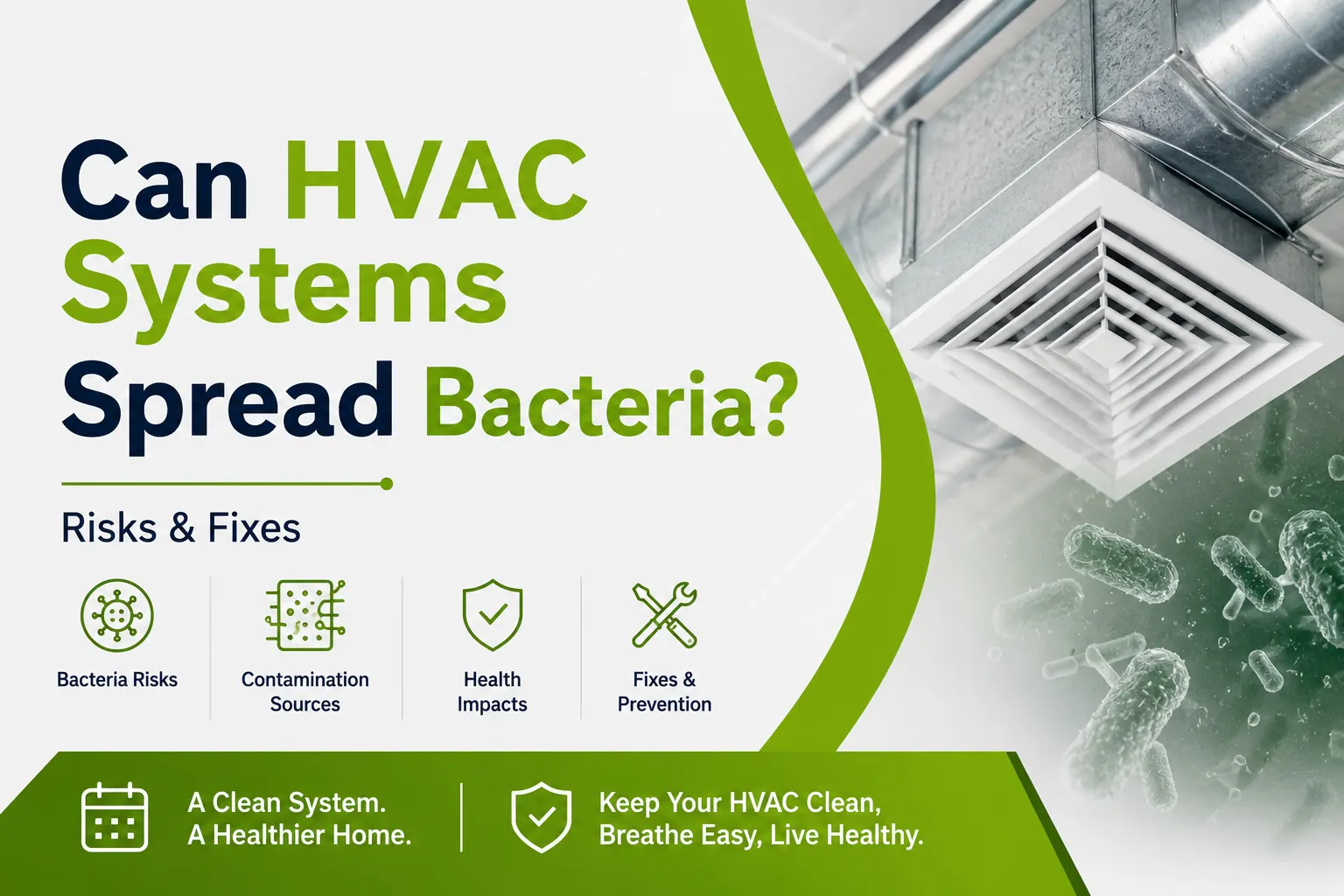 Can HVAC Systems Spread Bacteria? Signs, Risks & Ways to Improve Indoor Air Quality