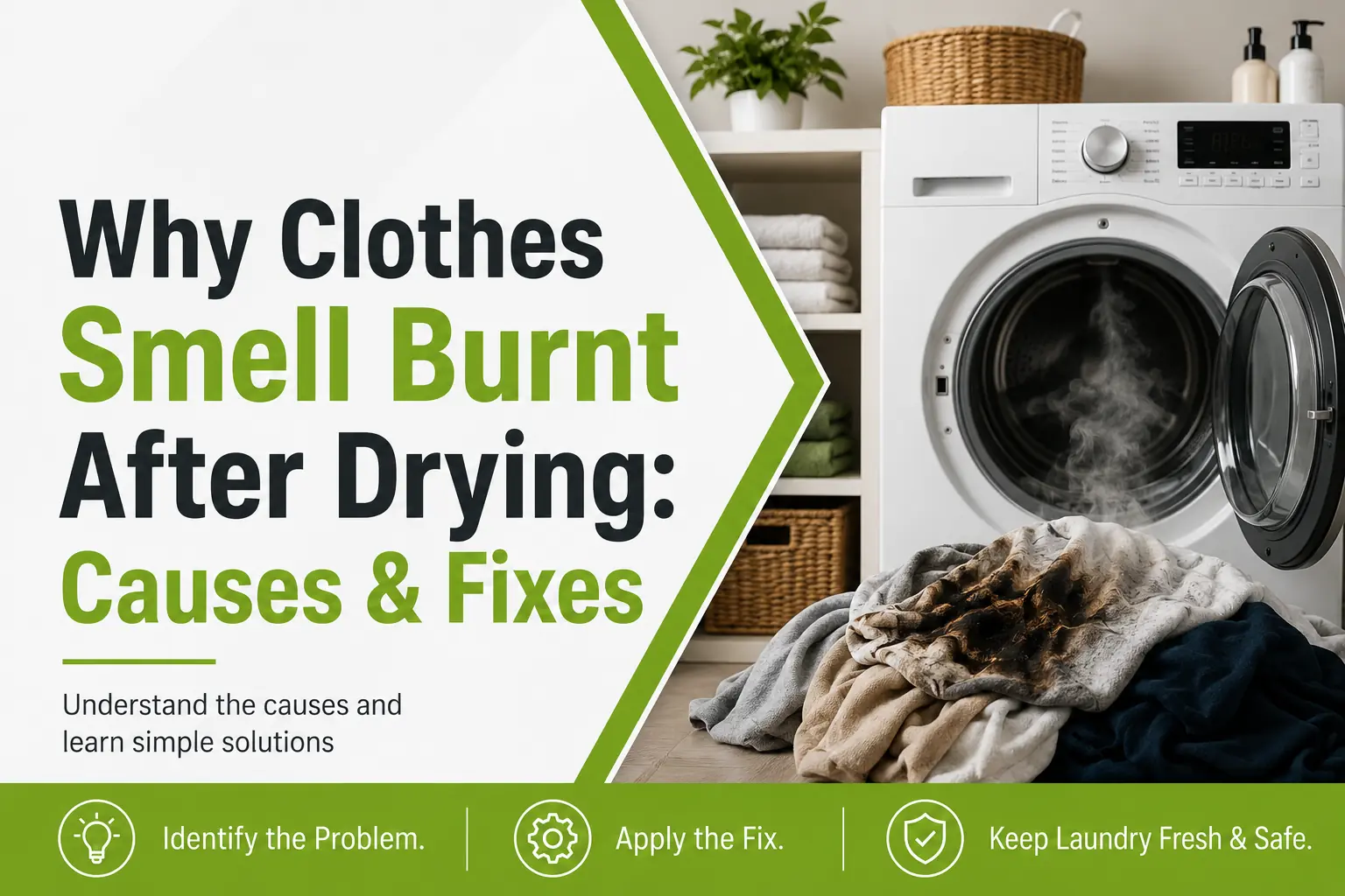 Why Clothes Smell Burnt After Drying: Common Causes and Easy Fixes