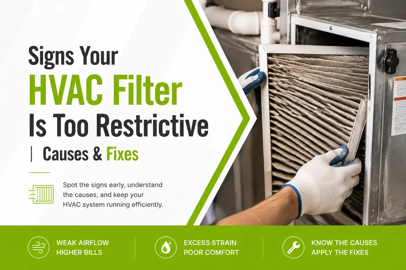 Signs Your HVAC Filter Is Too Restrictive: Symptoms, Causes, and Easy Solutions