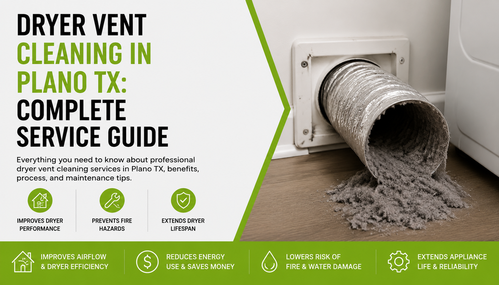 Dryer Vent Cleaning in Plano TX: Complete Service Guide