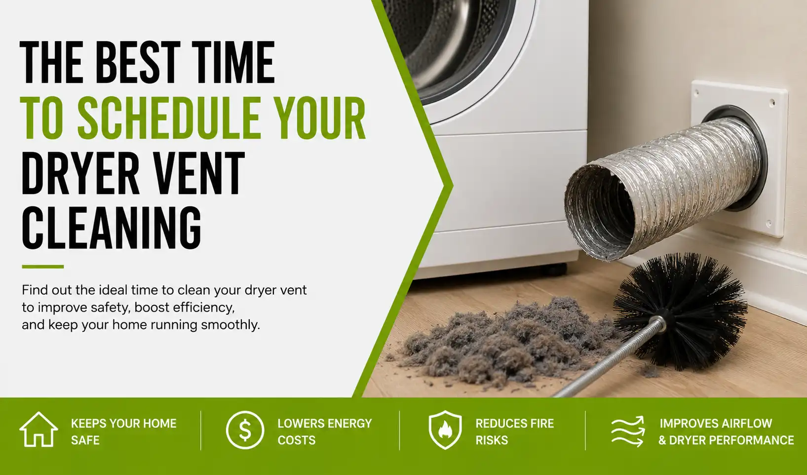 The Best Time to Schedule Your Dryer Vent Cleaning